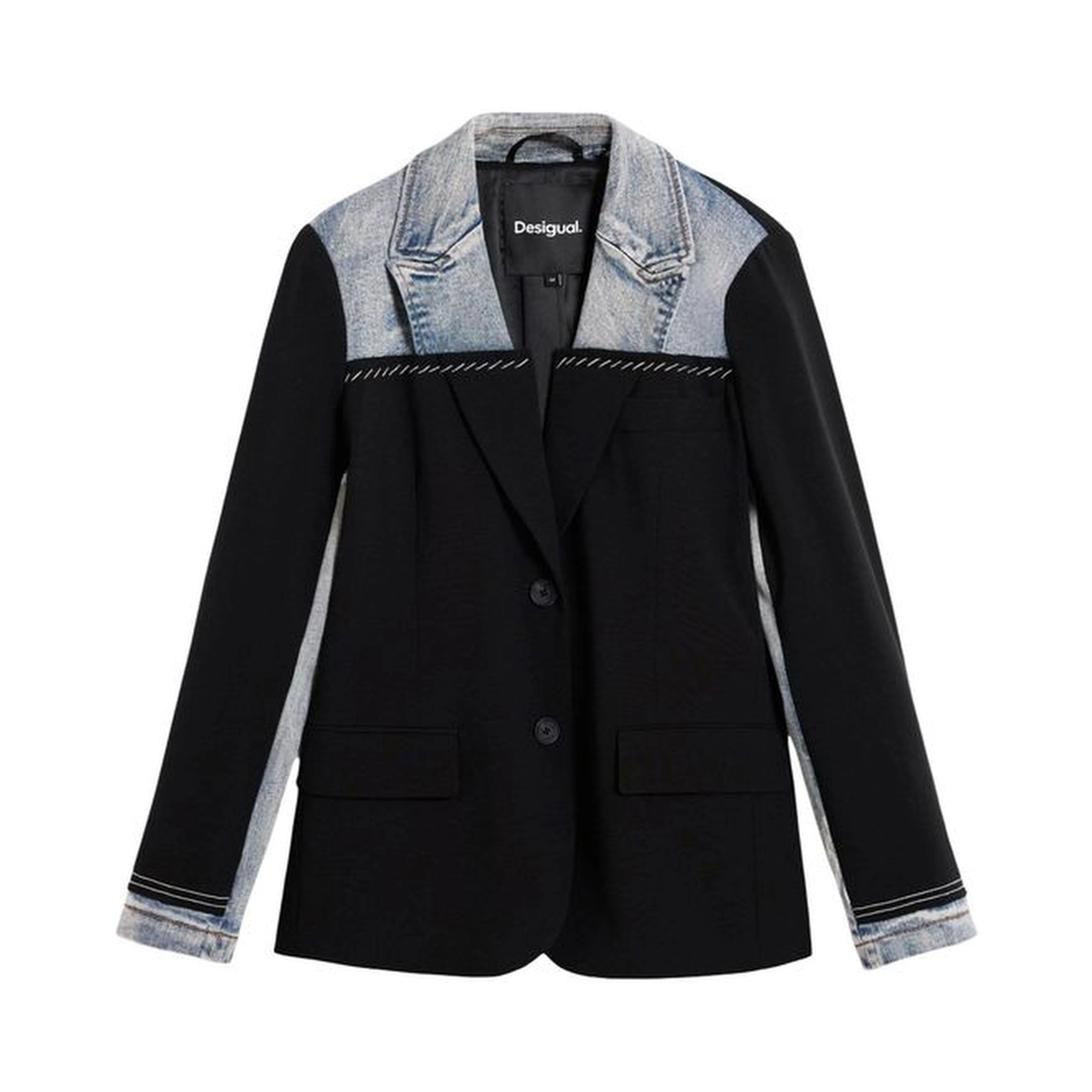 Black Cotton Blazer