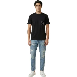 Black Cotton T-Shirt