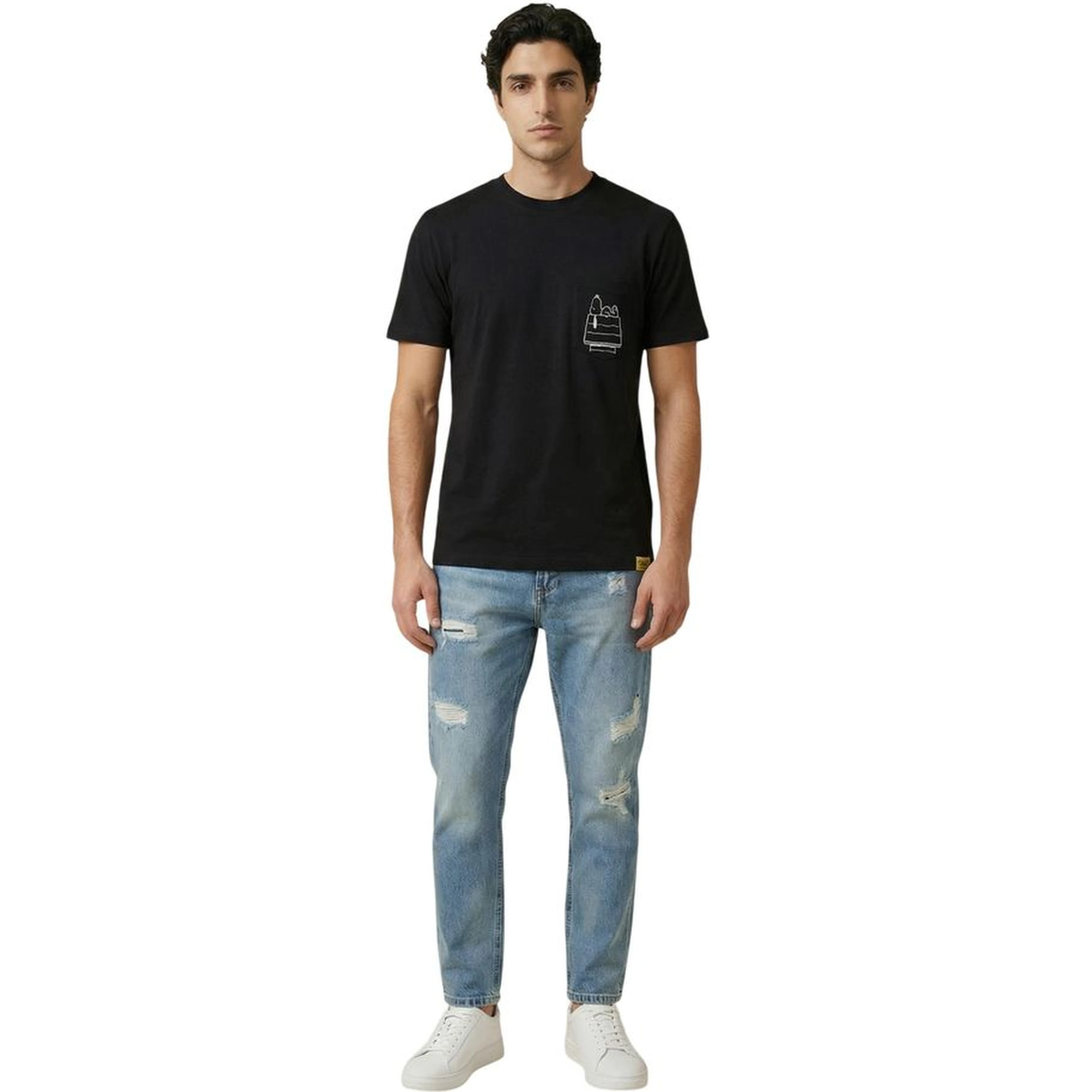 Black Cotton T-Shirt