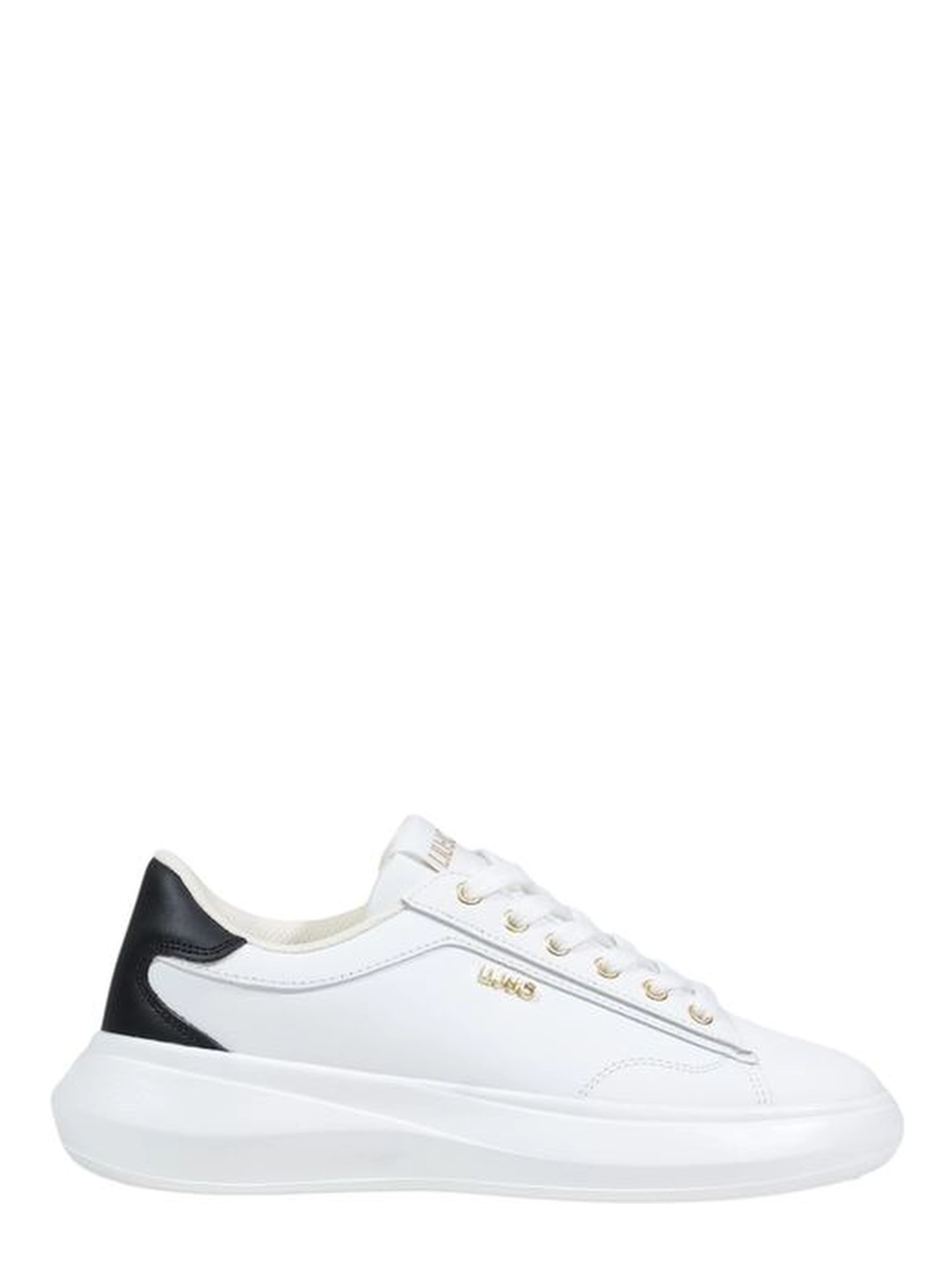 Black And White Polyethylene Low Top Sneakers