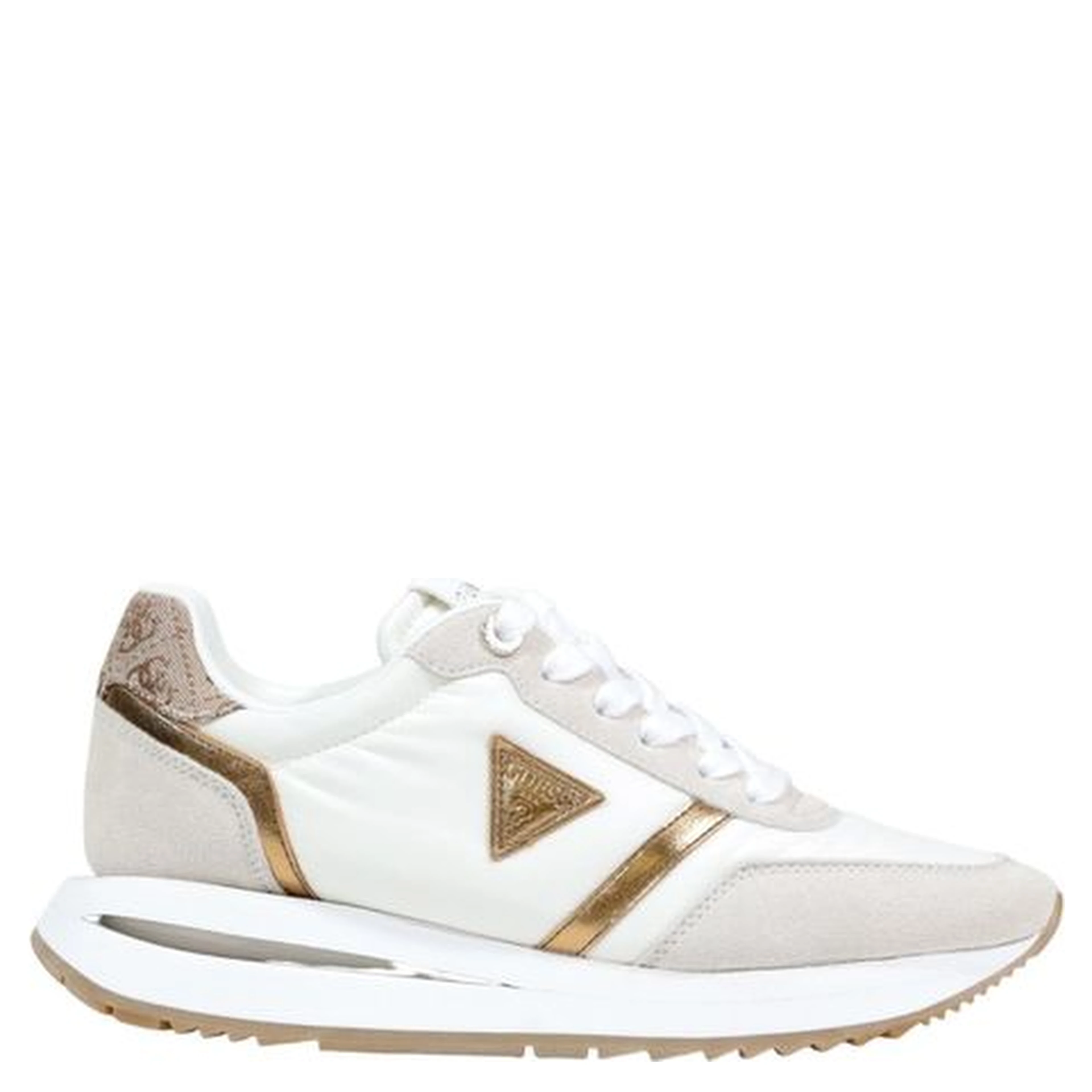 Beige Polyethylene Athletic Sneakers