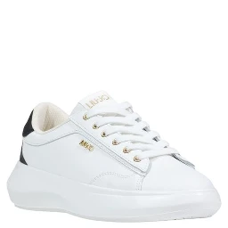 Black And White Polyethylene Low Top Sneakers