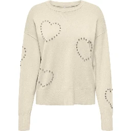 Cream Viscose Sweatshirt