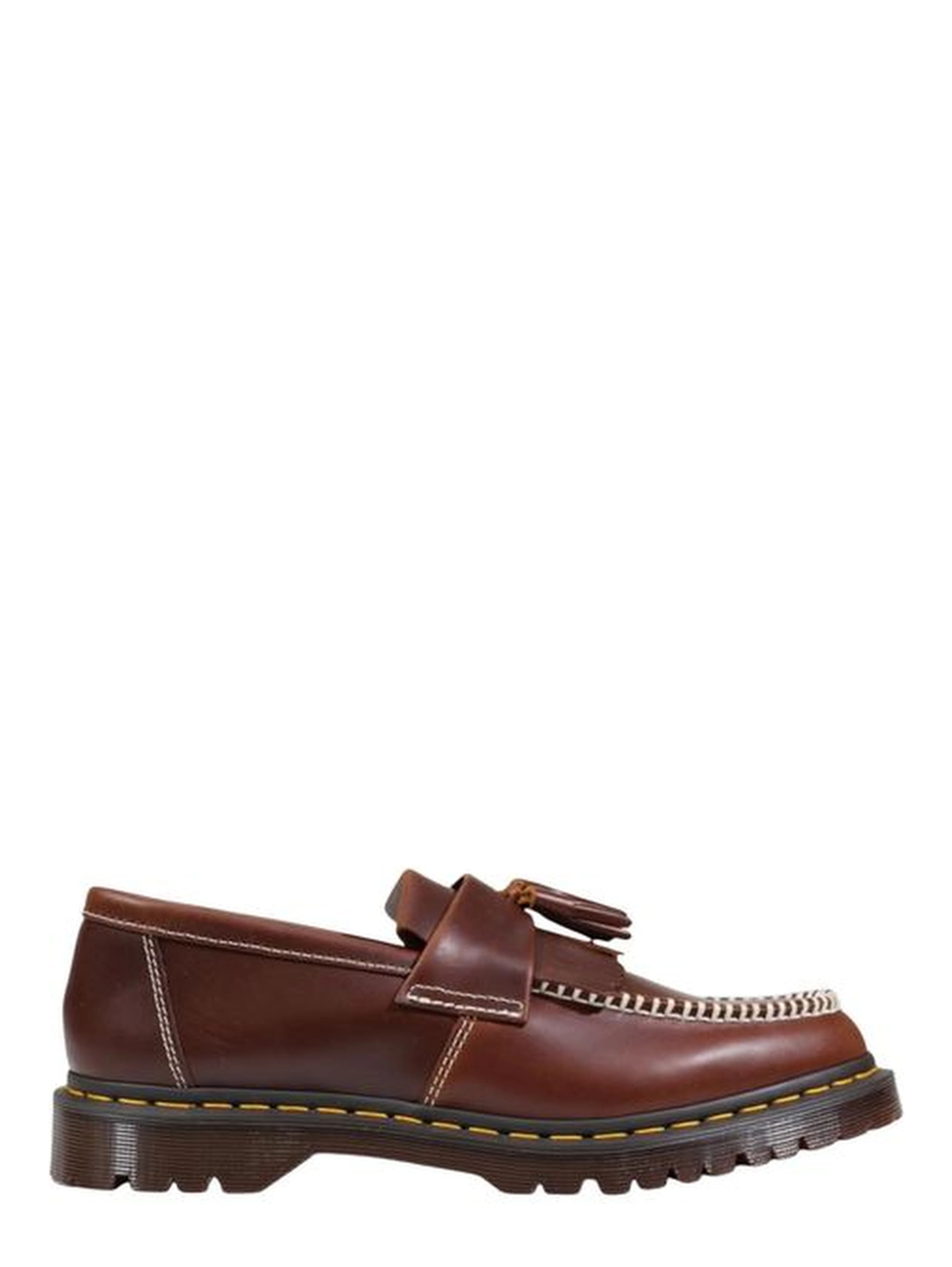 Brown Leather Slip-On Loafers