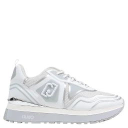 White Artificial Leather Chunky Sneakers