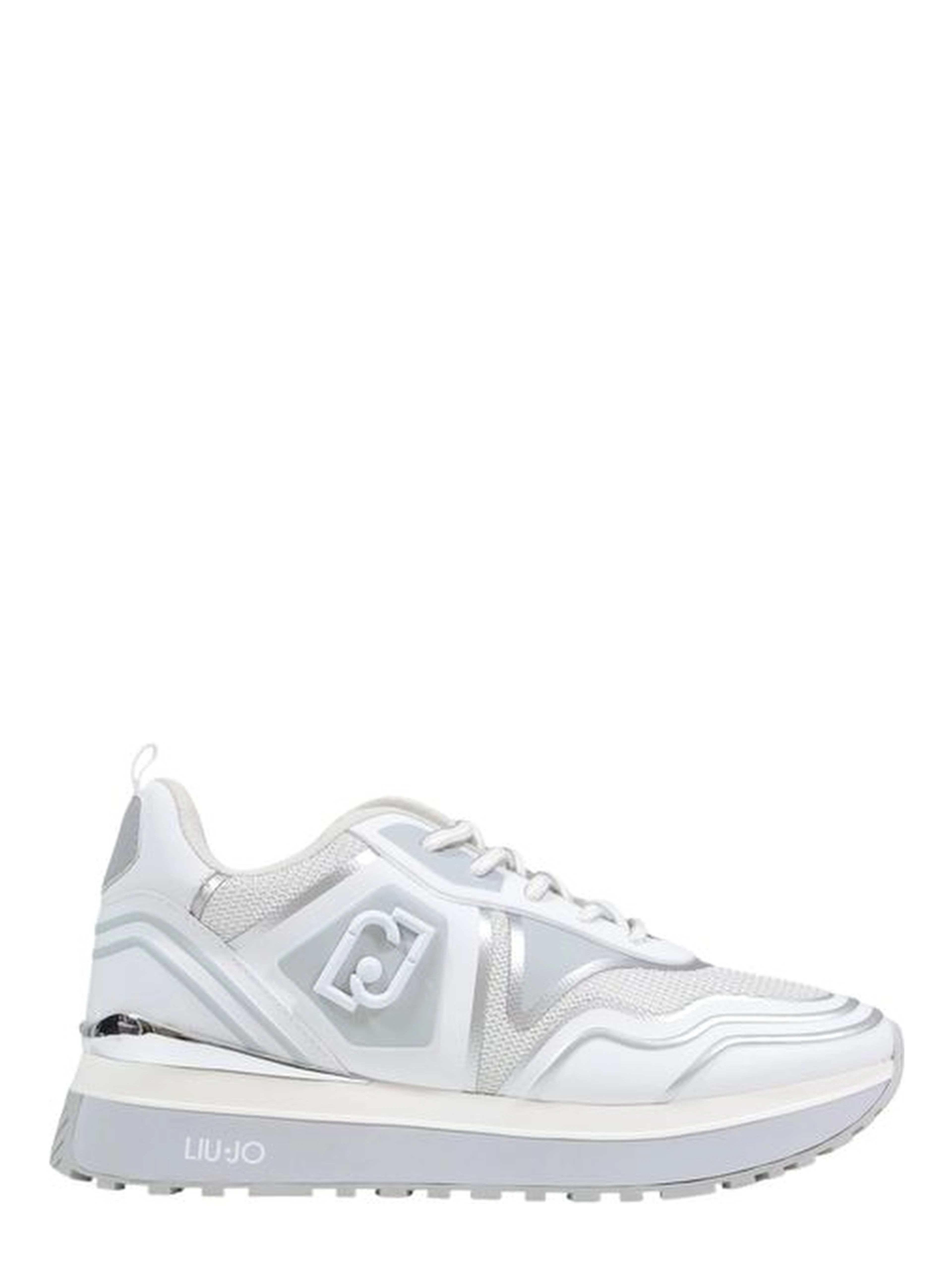 White Artificial Leather Chunky Sneakers