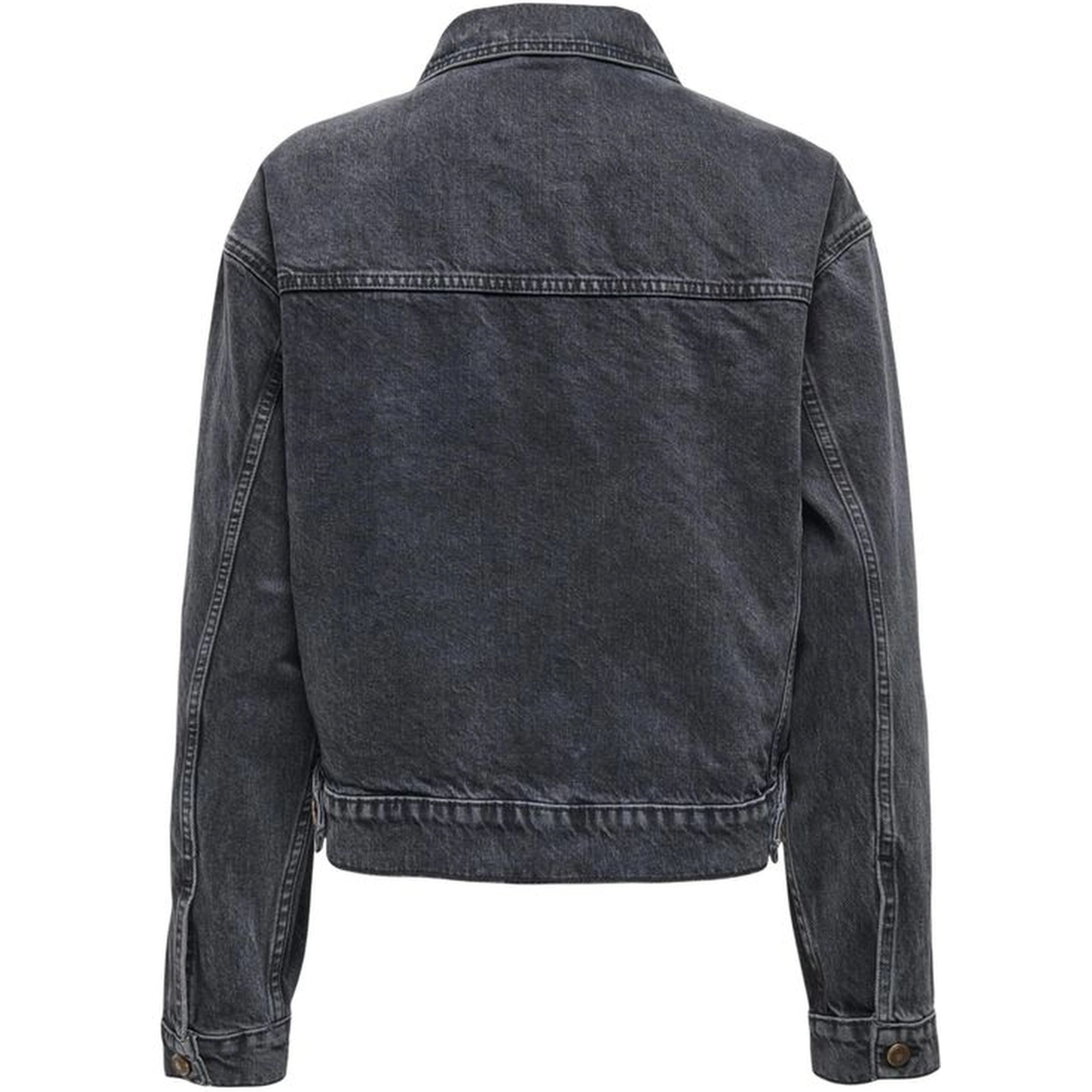 Black Cotton Denim Jacket