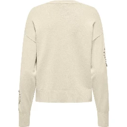 Cream Viscose Sweatshirt