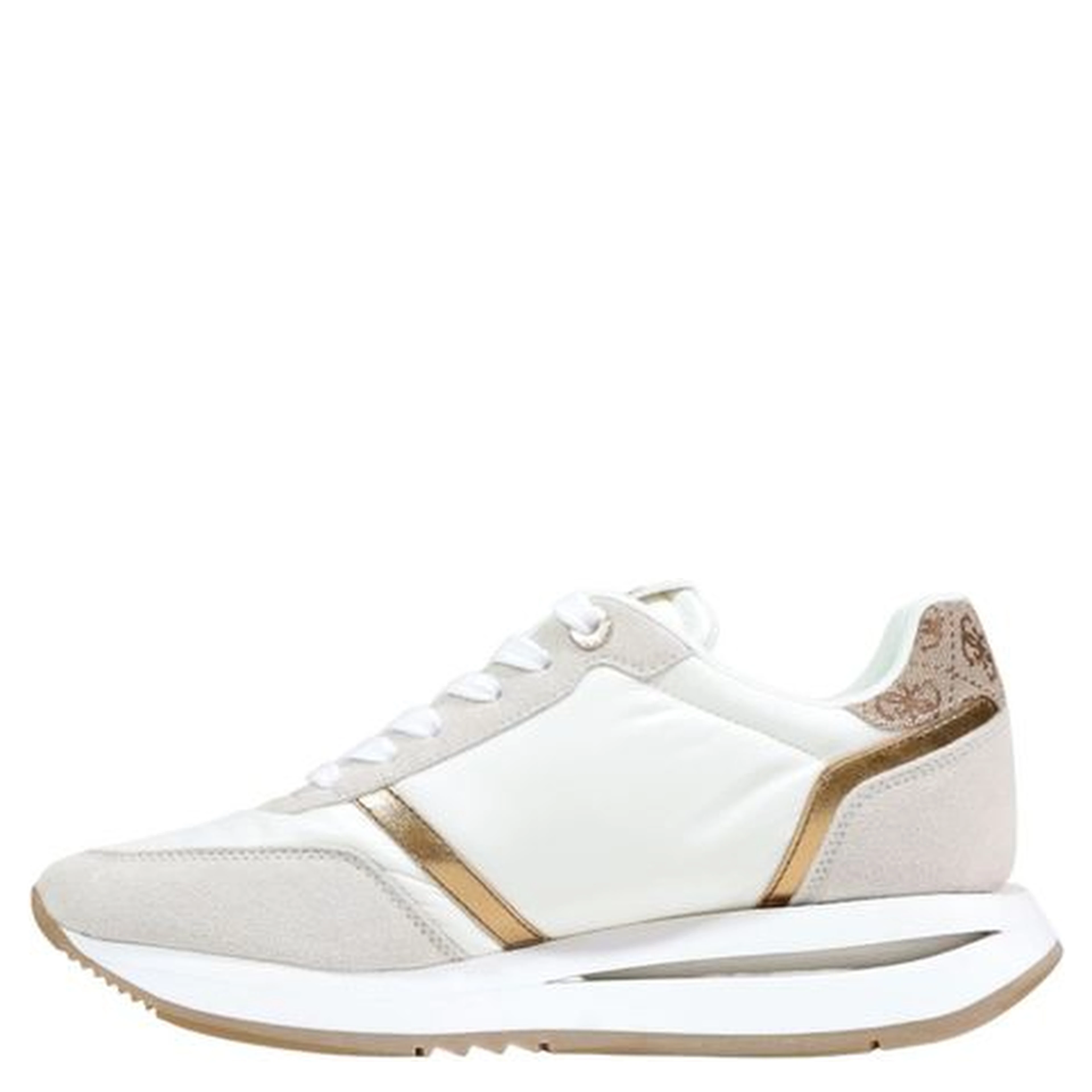 Beige Polyethylene Athletic Sneakers