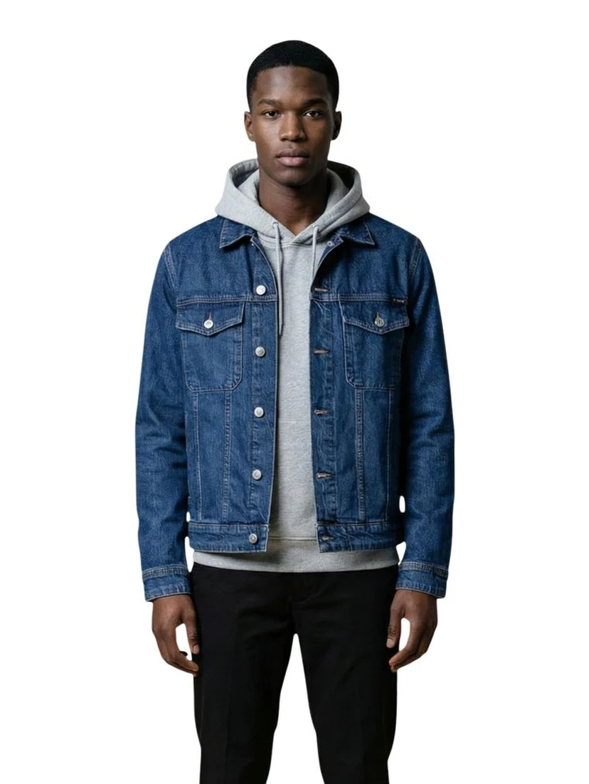 Blue Cotton Denim Jacket