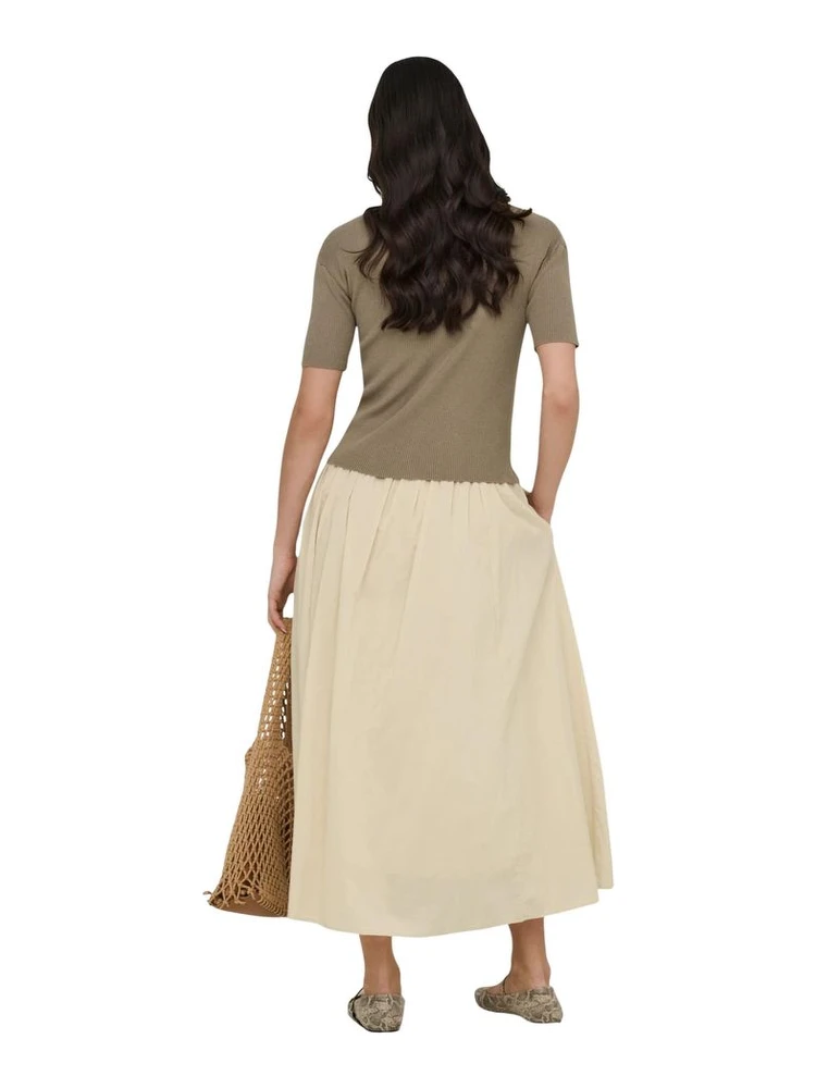 Beige Cotton Long Skirt alternative