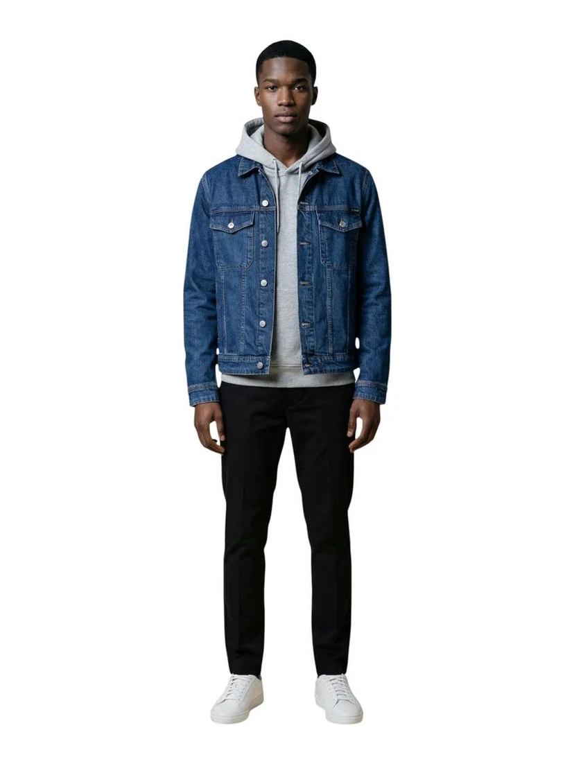 Blue Cotton Denim Jacket