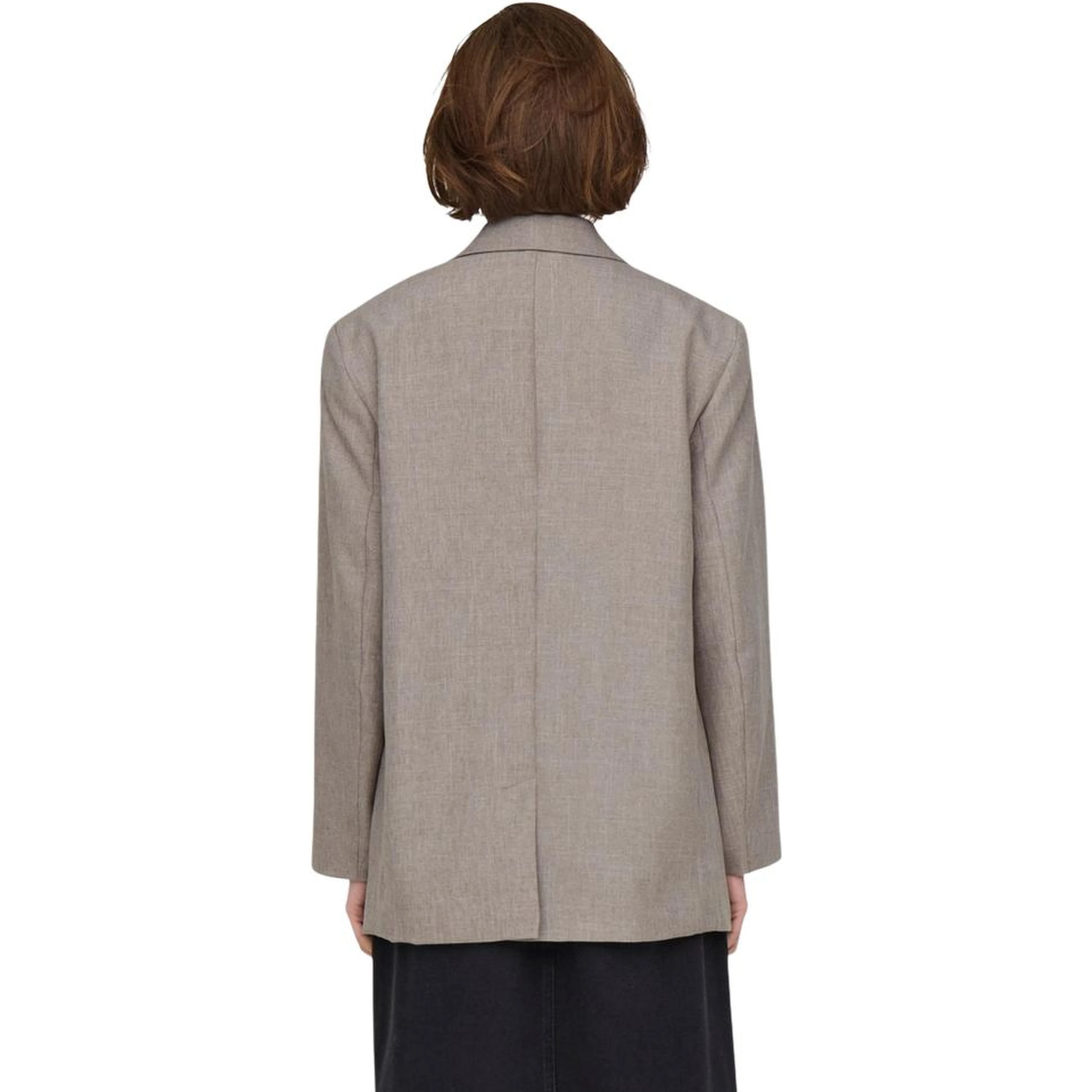 Beige Polyester Blazer