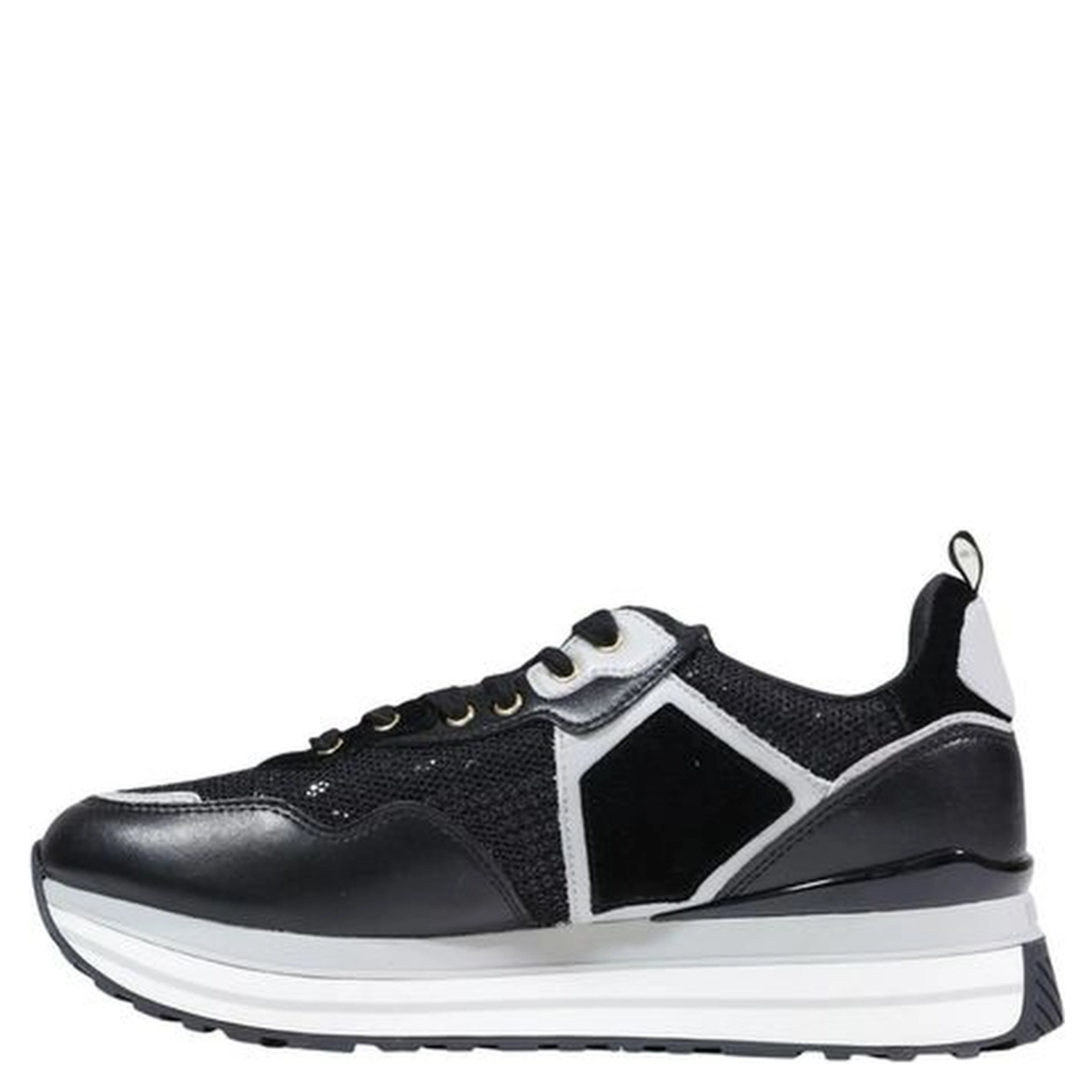Black Polyethylene Chunky Sneakers
