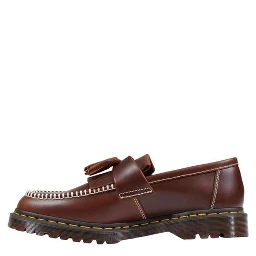 Brown Leather Slip-On Loafers