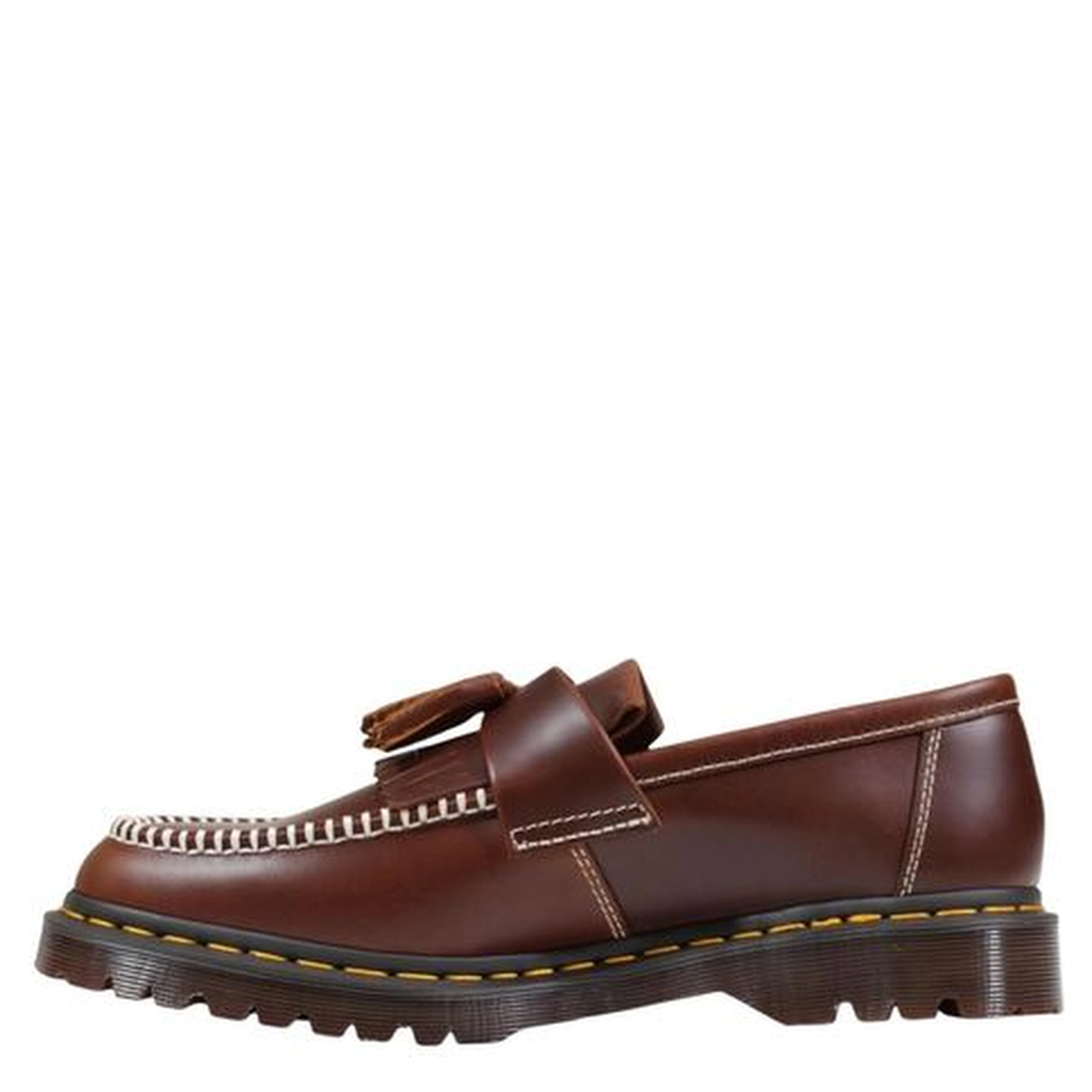 Brown Leather Slip-On Loafers