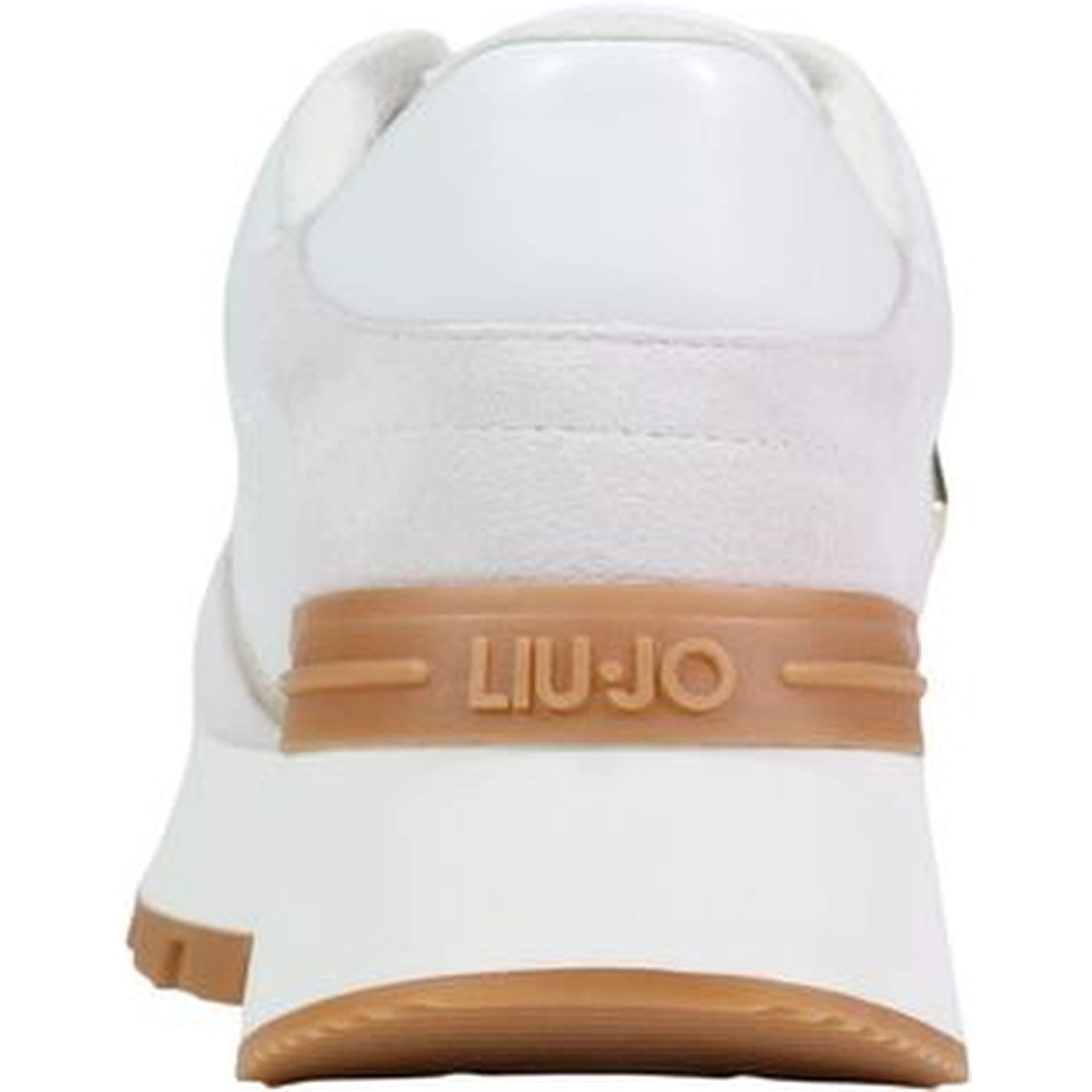 White Artificial Leather Athletic Sneakers
