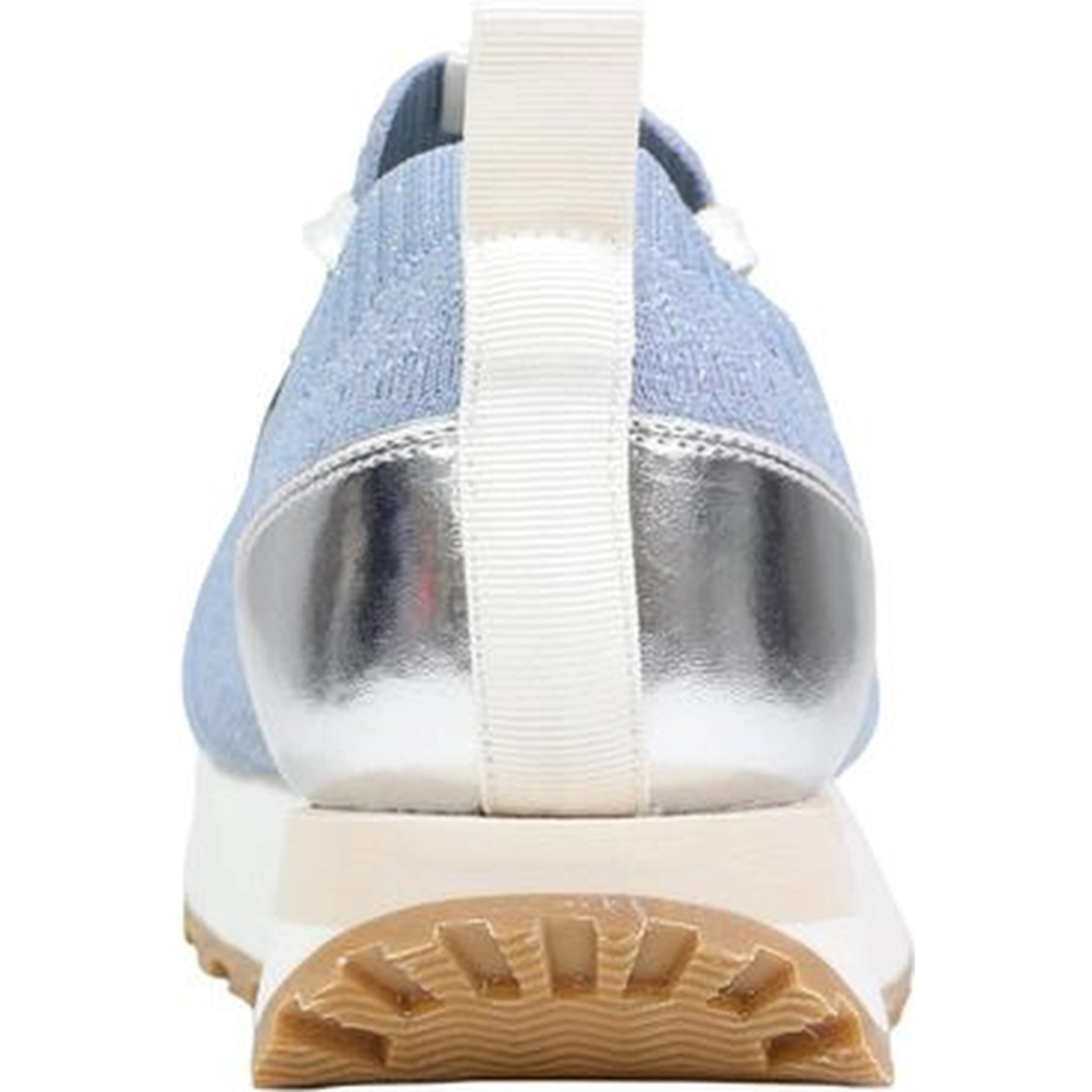 Blue Polyester Athletic Sneakers