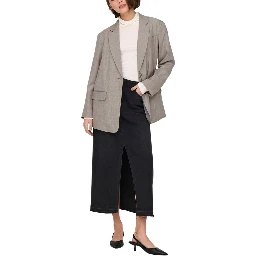 Beige Polyester Blazer