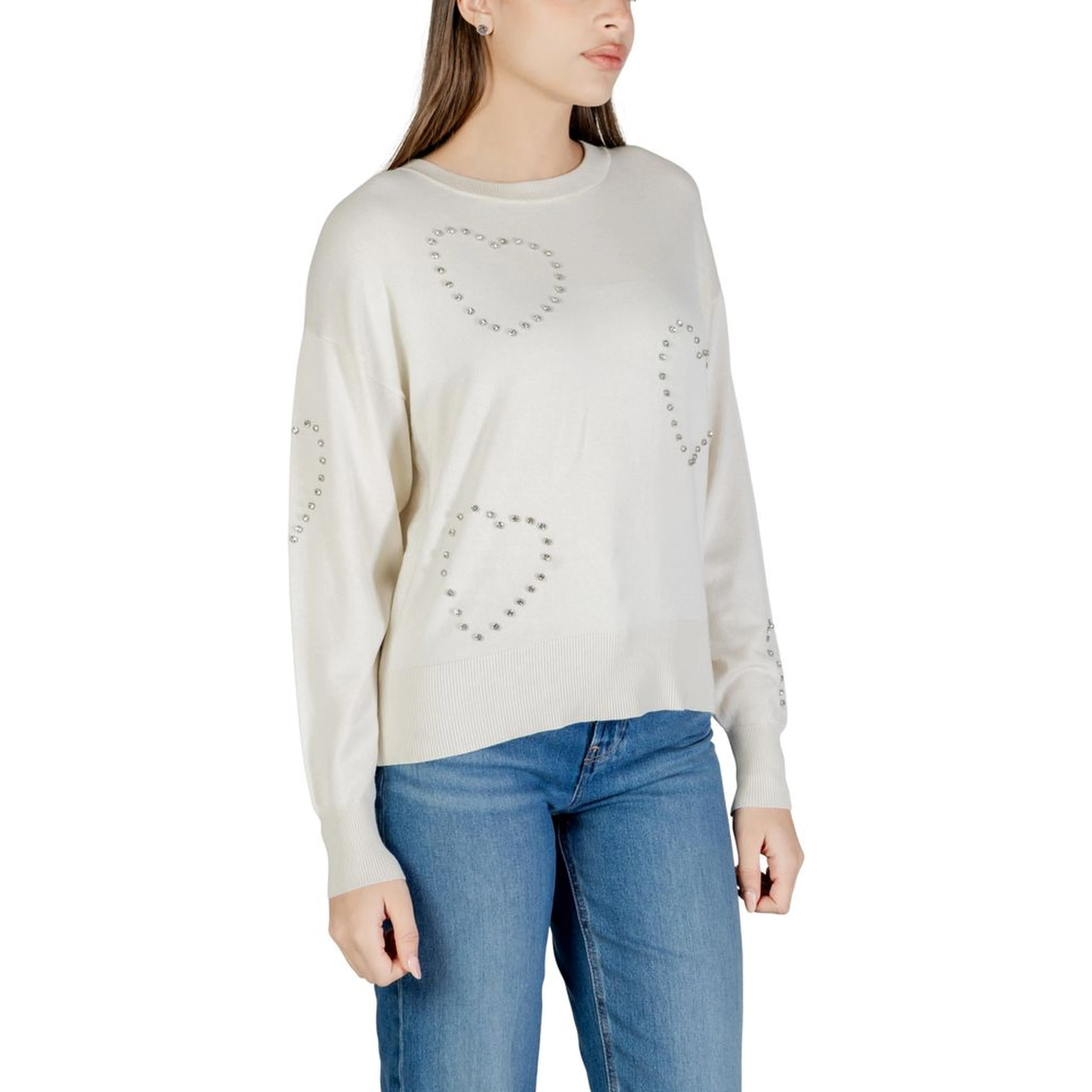Cream Viscose Sweatshirt