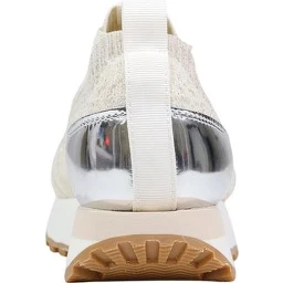 Beige Polyester Athletic Sneakers