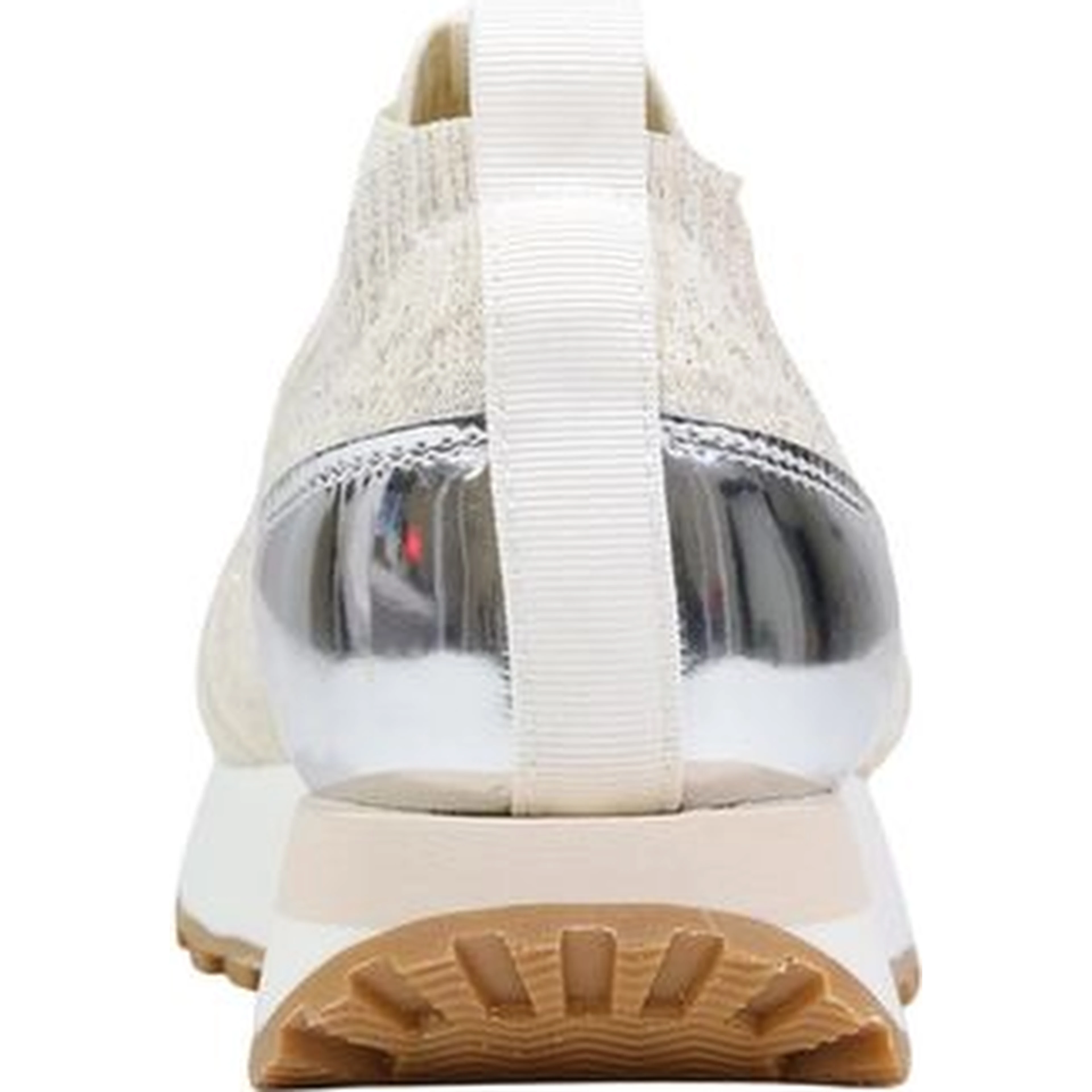 Beige Polyester Athletic Sneakers