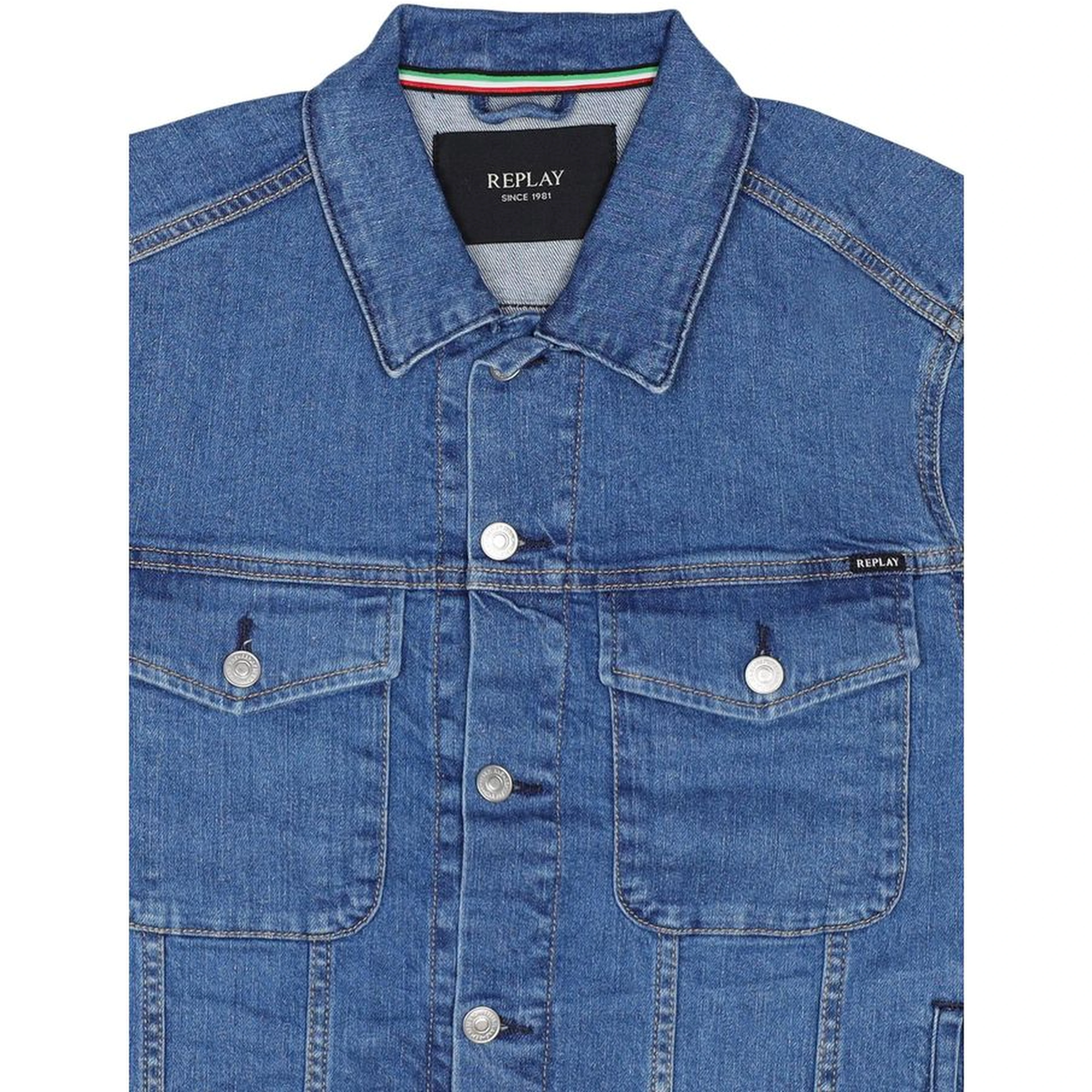 Blue Cotton Denim Jacket