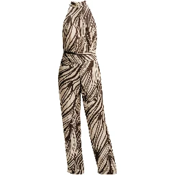 Brown Polyester Jumpsuit