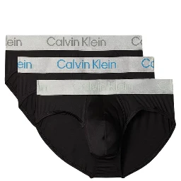 Black And White Recycled Polyester Briefs