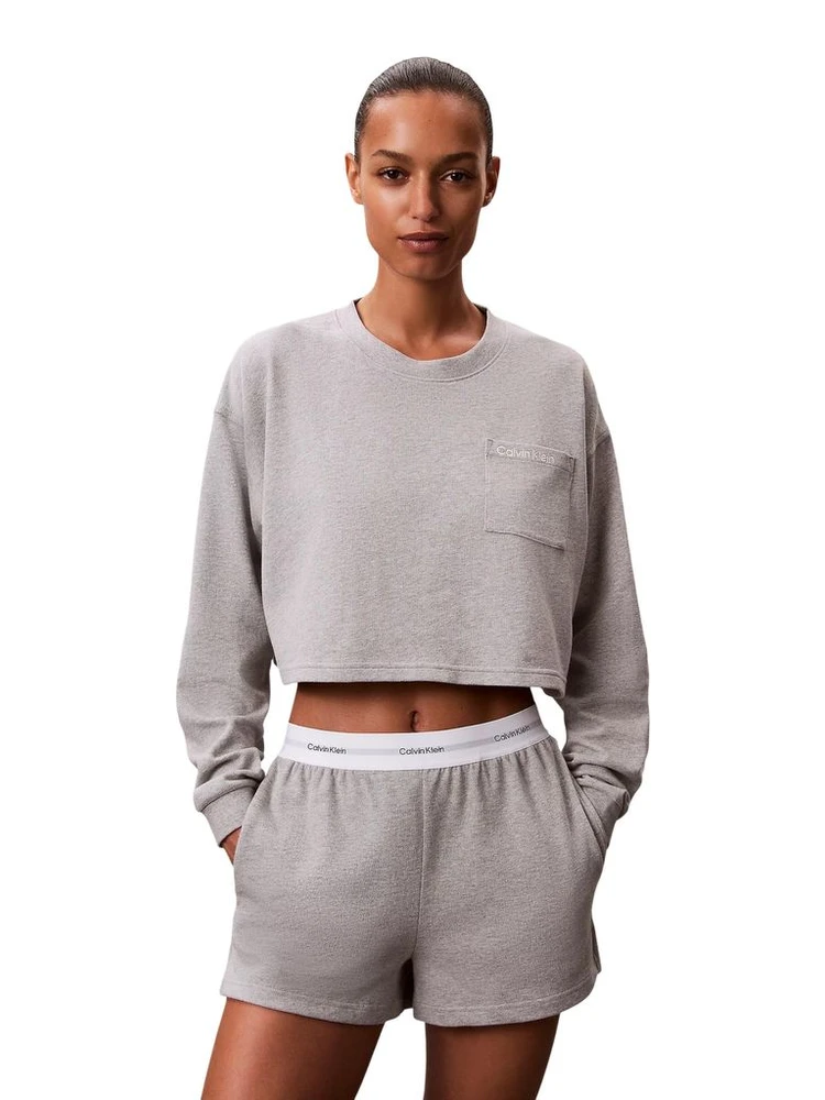 Gray Cotton Bottoms Sleepwear