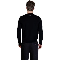 Black Viscose Sweatshirt