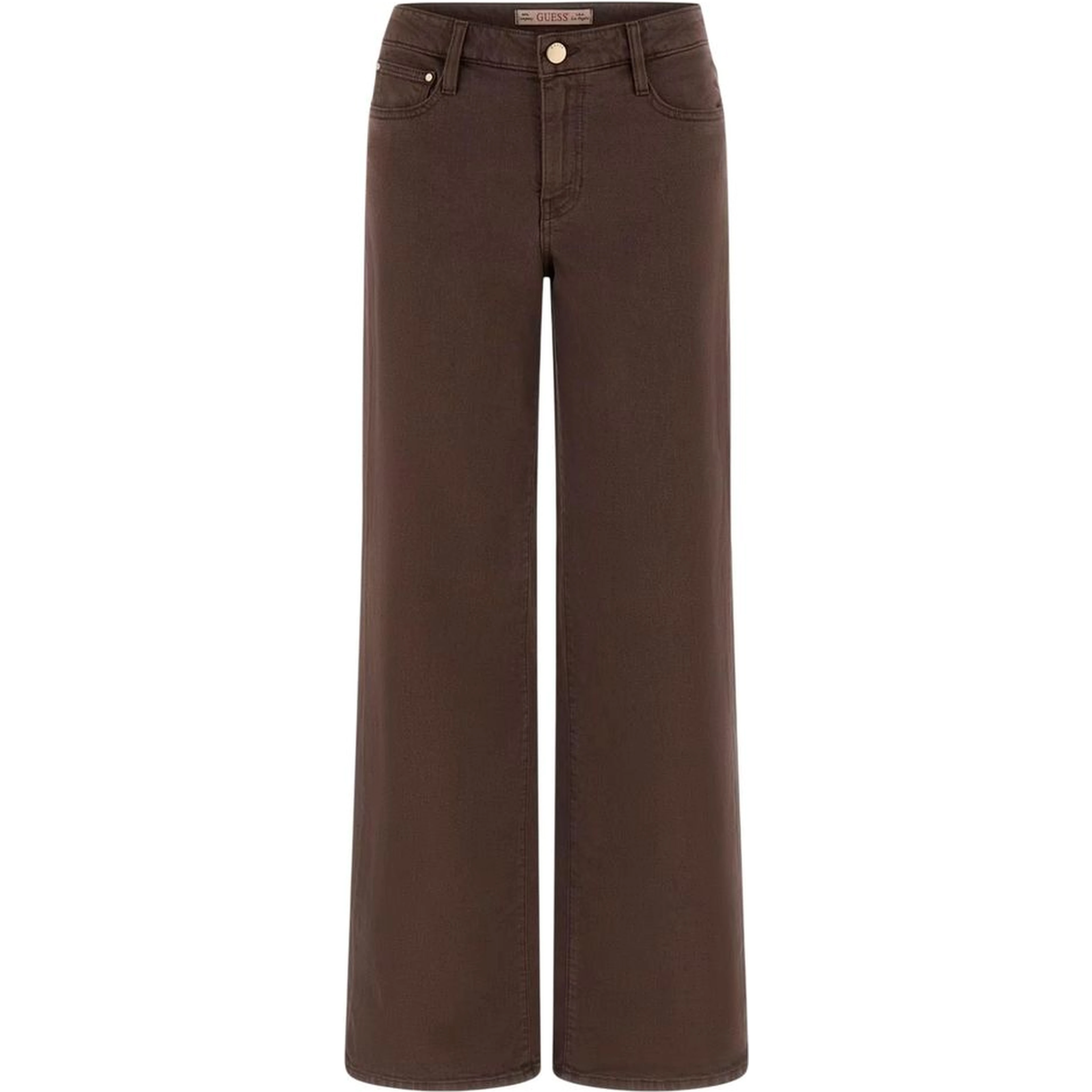 Brown Lyocell Flared Pants