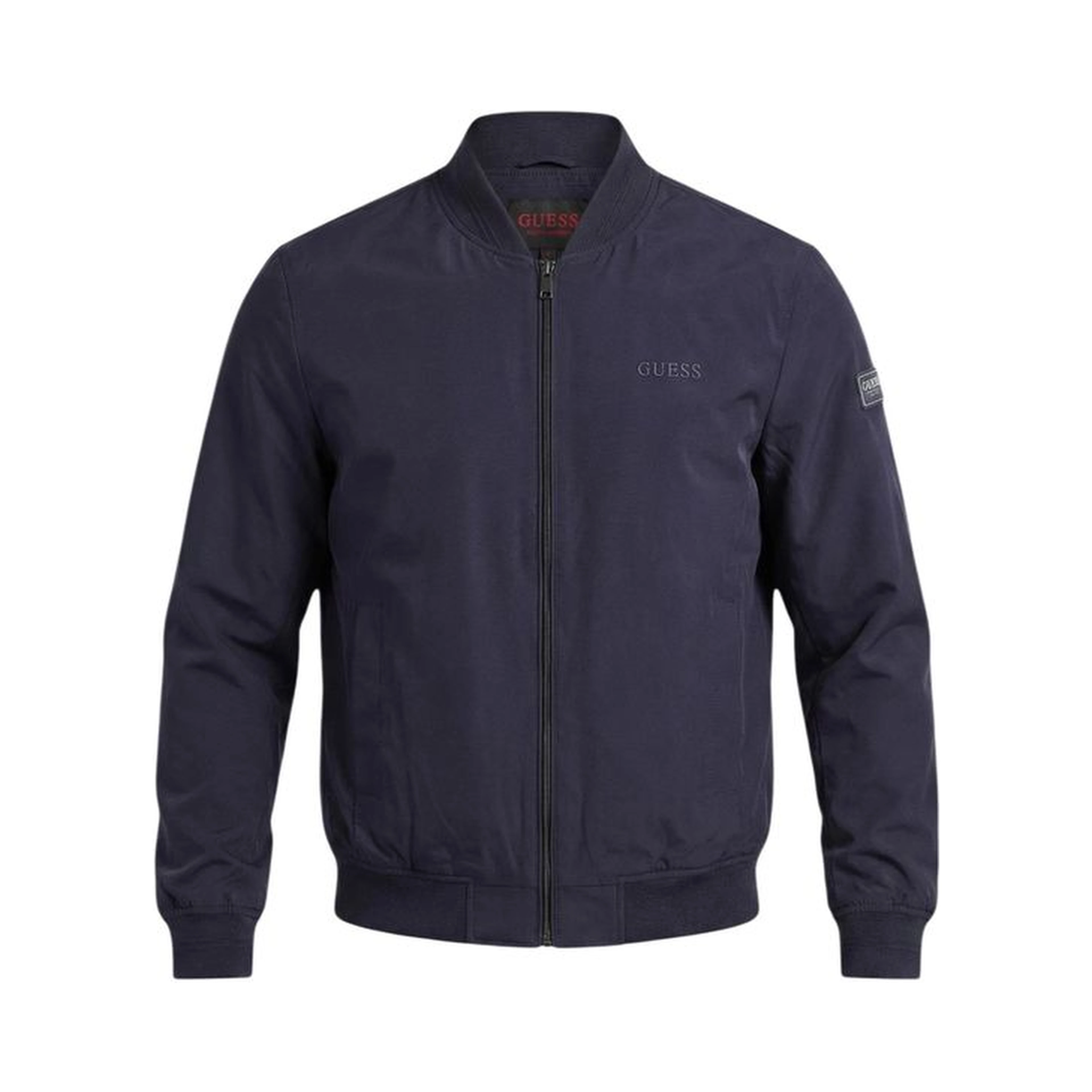 Blue Polyester Bomber