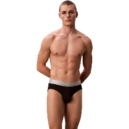 Black And White Recycled Polyester Briefs