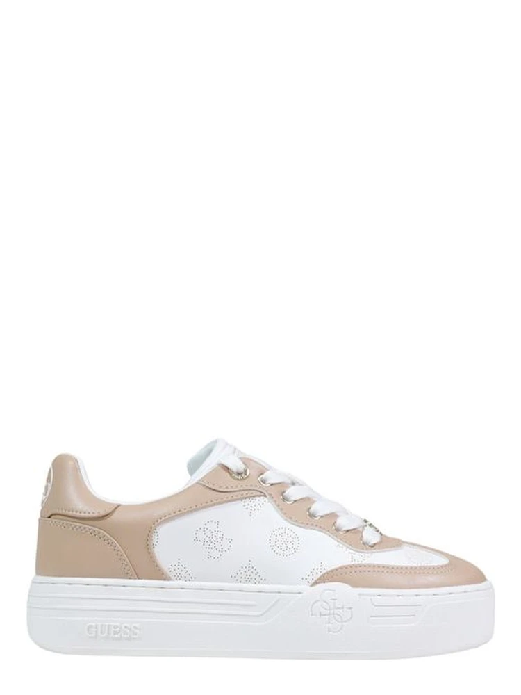 Beige Polyethylene Low Top Sneakers
