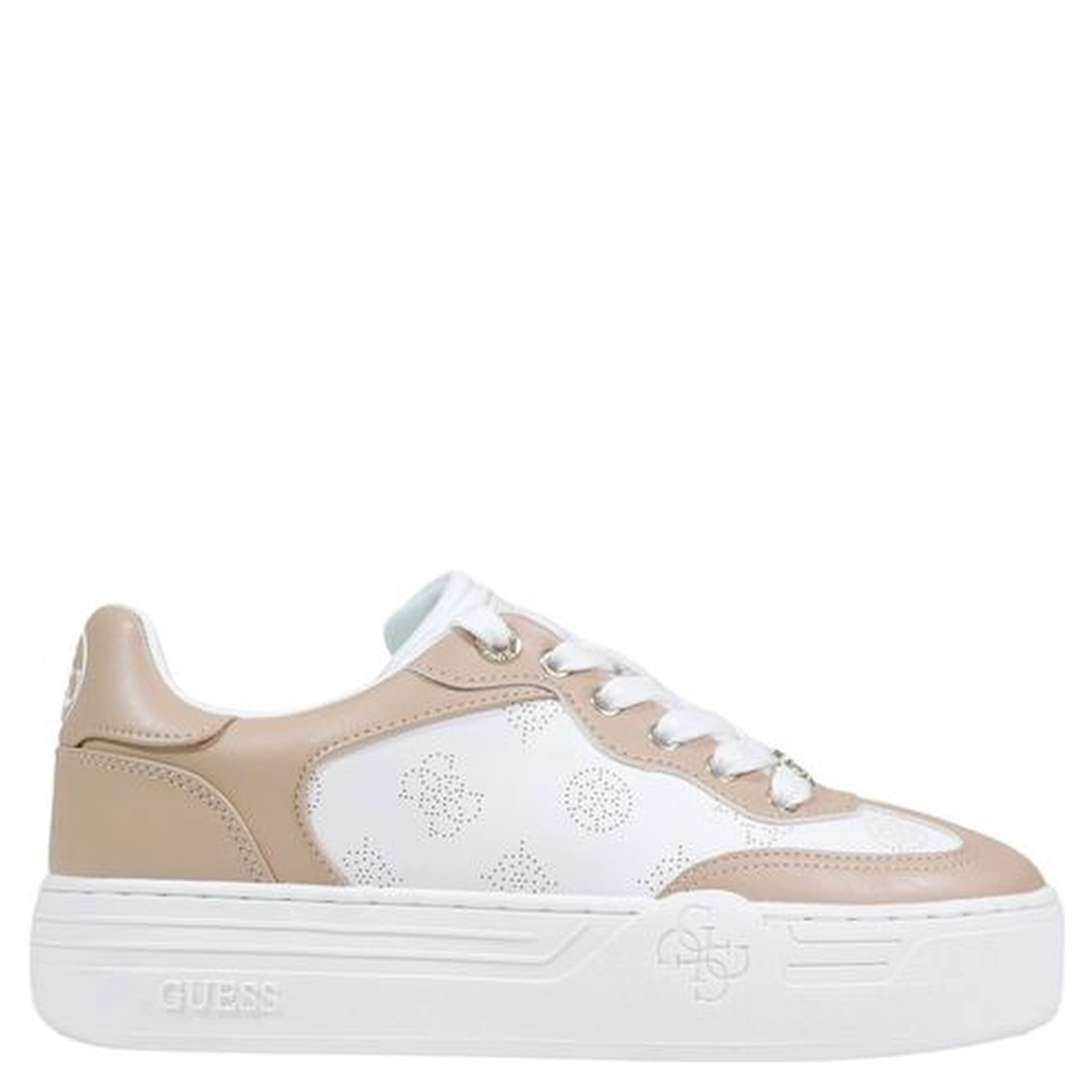 Beige Polyethylene Low Top Sneakers