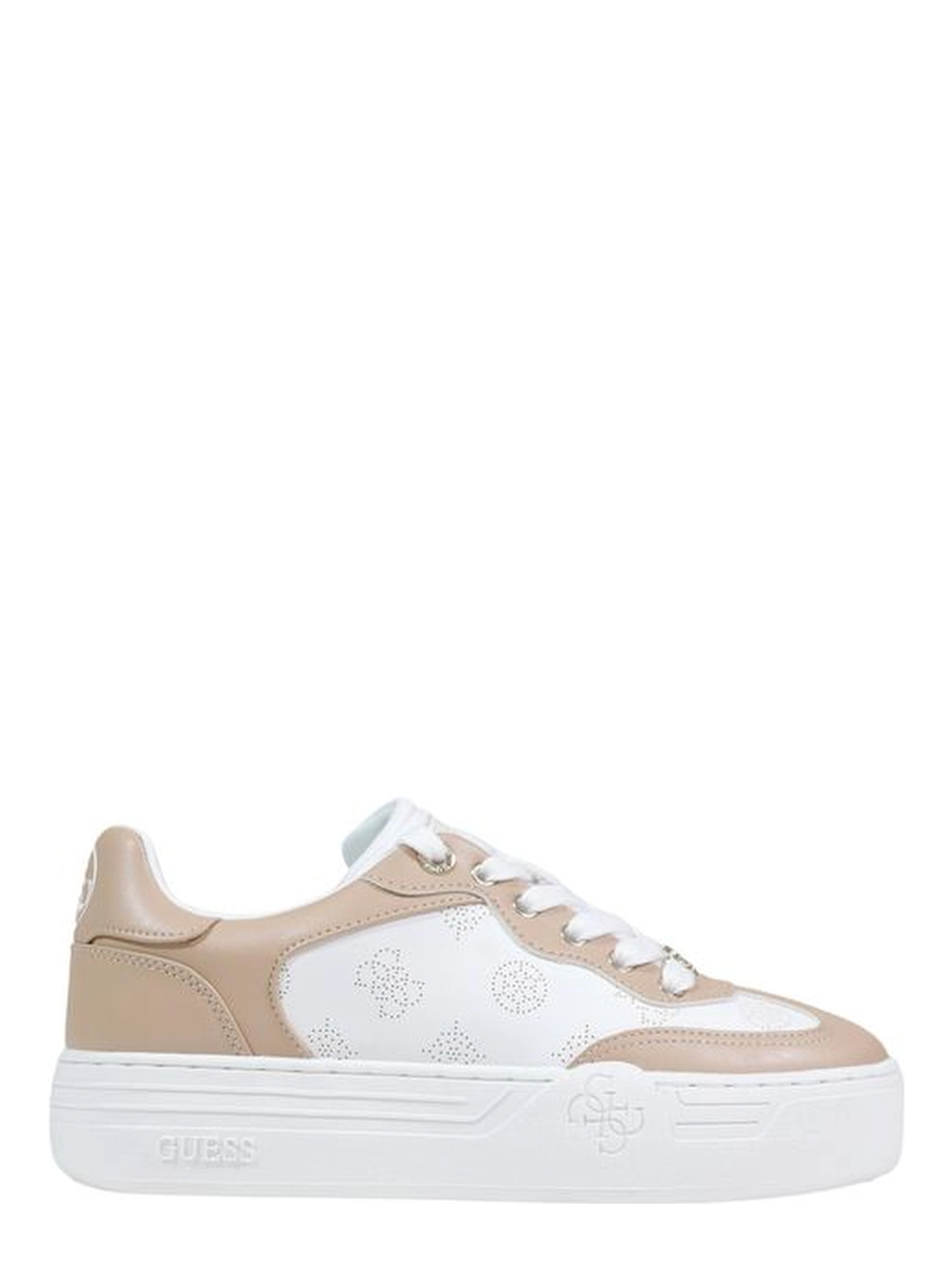 Beige Polyethylene Low Top Sneakers