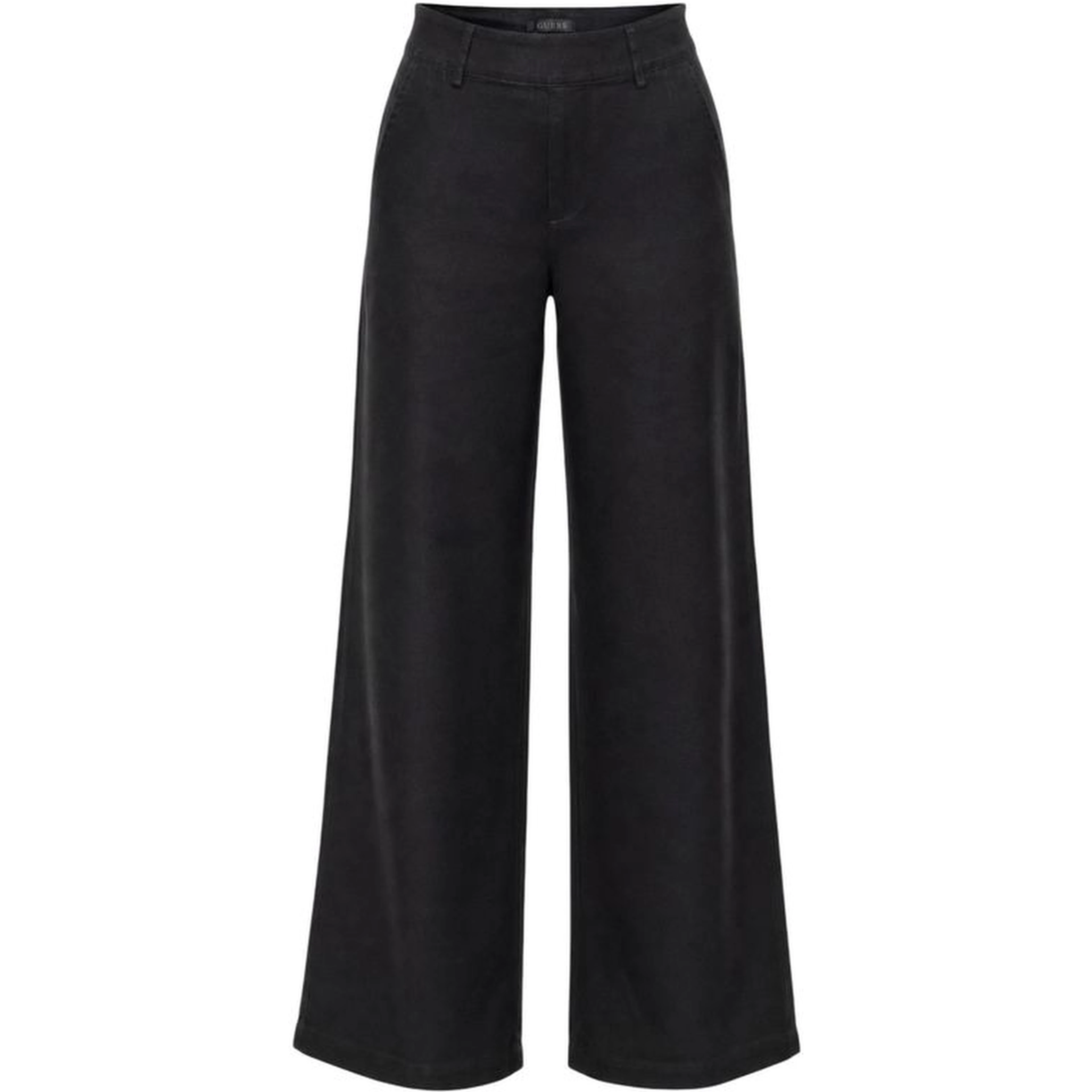 Black Viscose Casual Pants