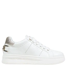 White Polyethylene Platform Sneakers