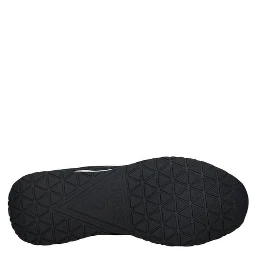 Black Polyester Athletic Sneakers