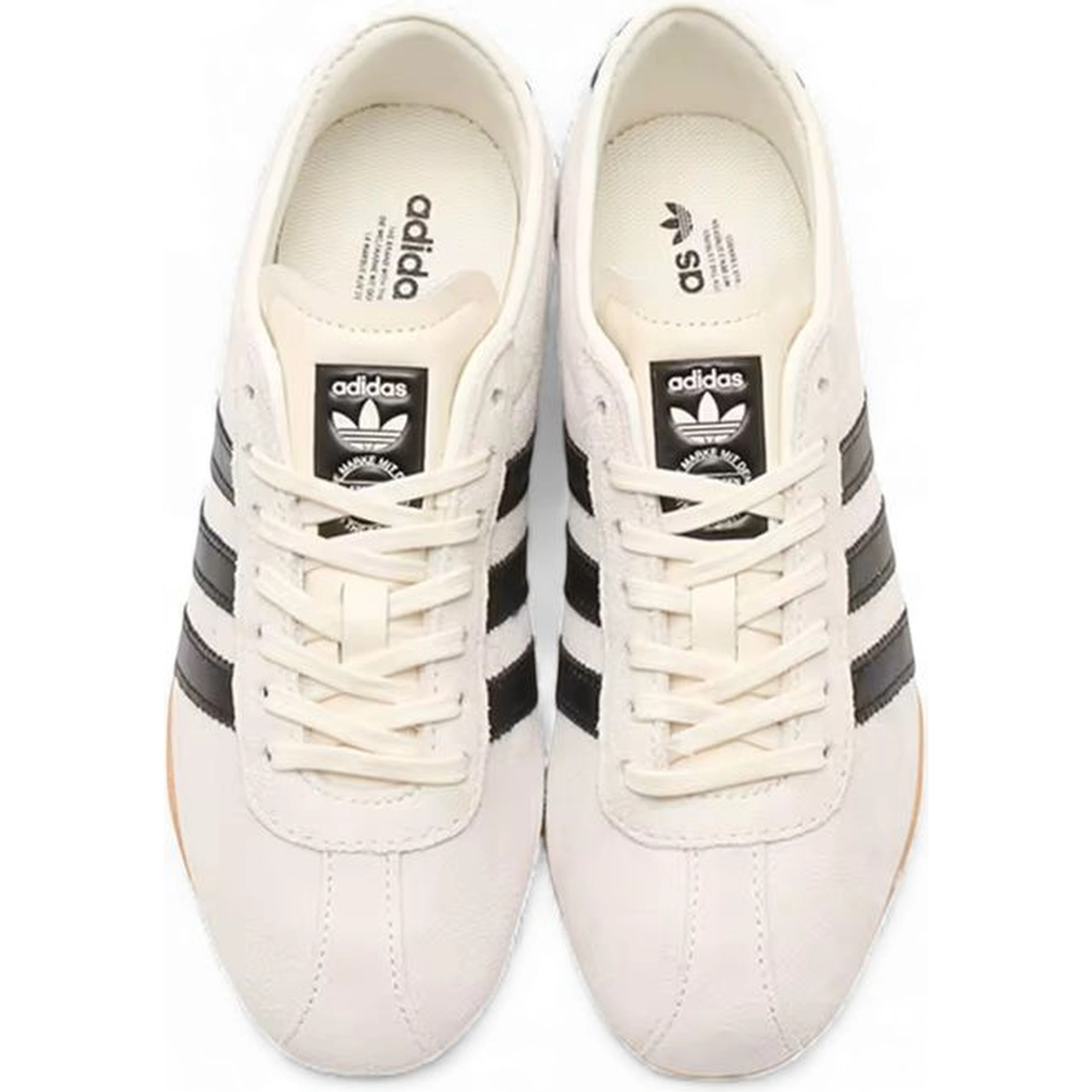 Black And White Suede Leather Athletic Sneakers