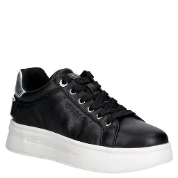 Black Polyethylene Platform Sneakers