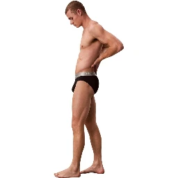 Black And White Recycled Polyester Briefs