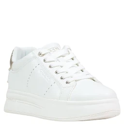 White Polyethylene Platform Sneakers