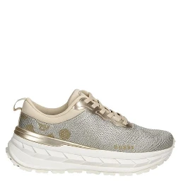 Gray Polyester Chunky Sneakers