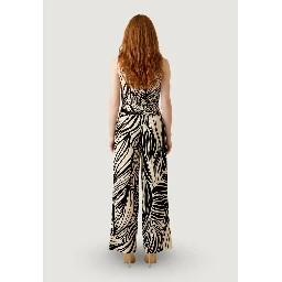 Brown Polyester Jumpsuit