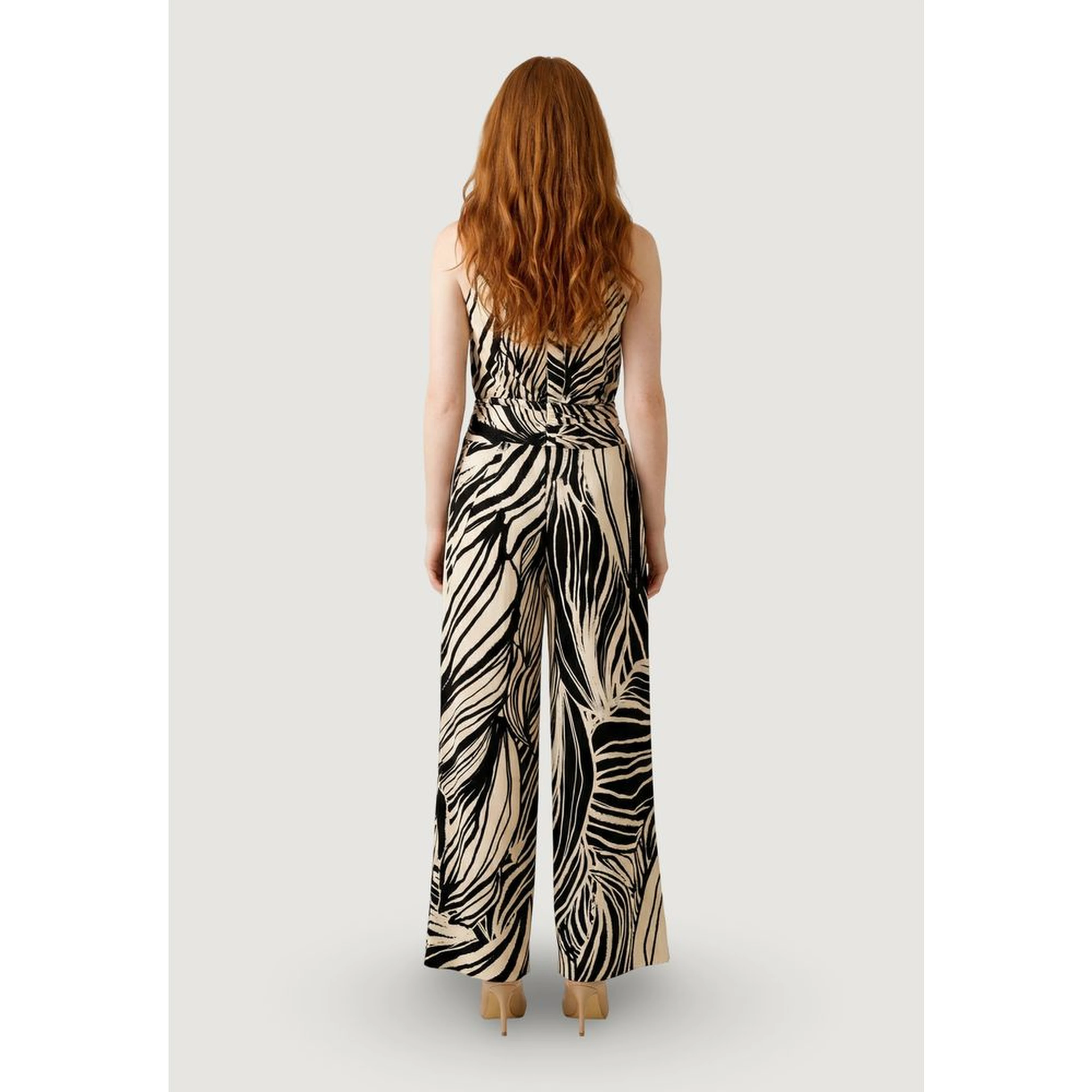 Brown Polyester Jumpsuit