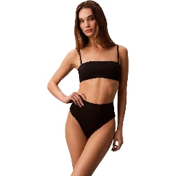 Black Elastane Bikini