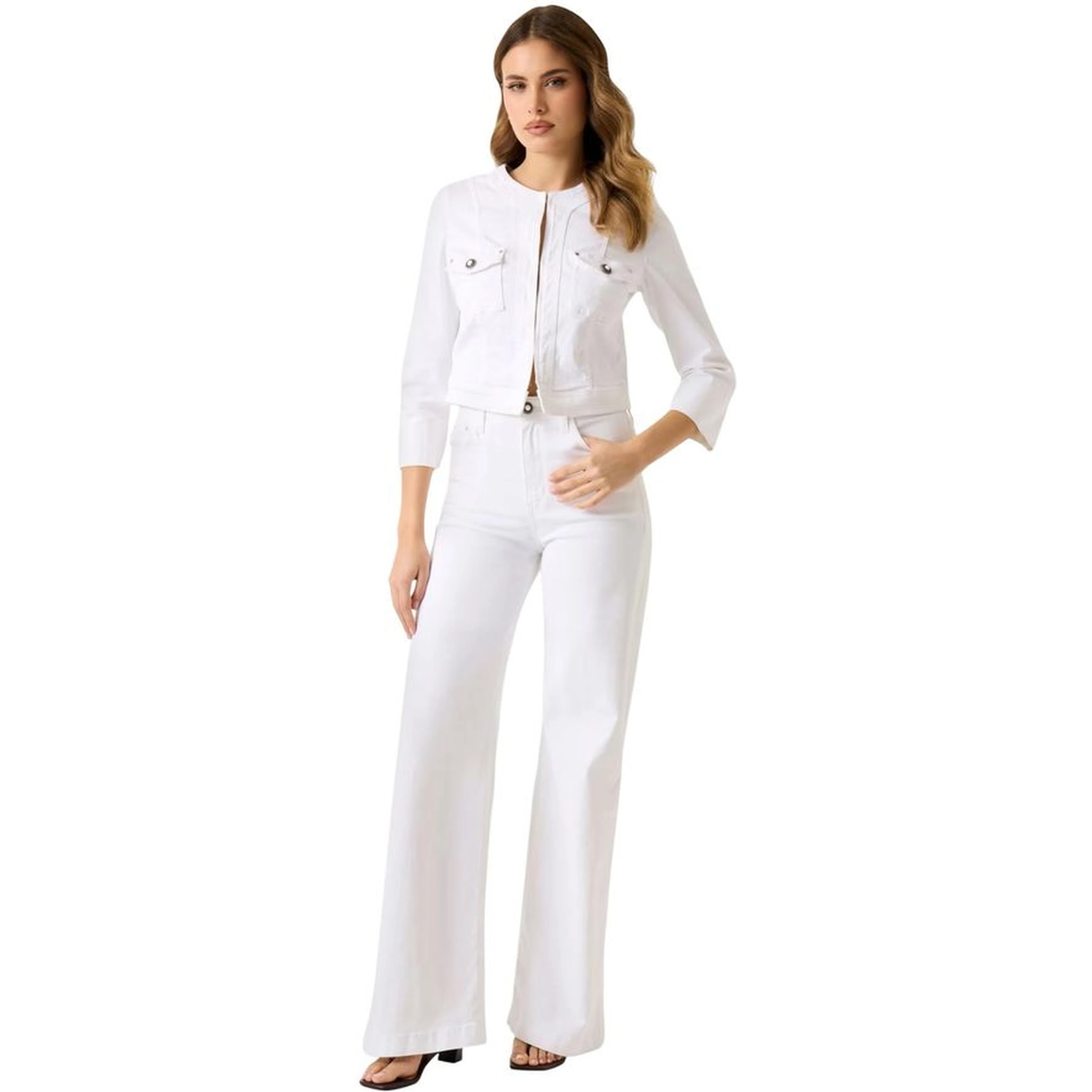 White Cotton Full-Length Jacket