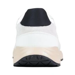 White Polyester Athletic Sneakers